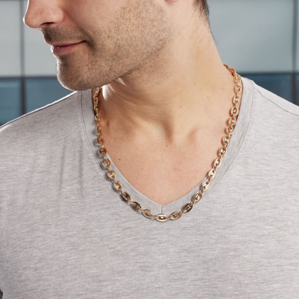 Collier William Plaqué Or Jaune - Chaines Homme | Histoire d’Or