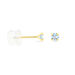 Boucles D'oreilles Puces daria Serti Griffe 2 Or Jaune Oxyde - Clous d'oreilles Femme | Histoire d’Or
