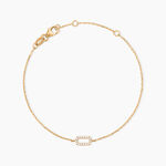 Bracelet Lueur Plaqu&eacute; Or Jaune Oxyde De Zirconium - Bracelets Femme | Histoire d&rsquo;Or