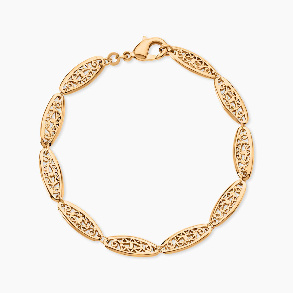 Bracelet Kathlyne Plaqu&eacute; Or Jaune - Bracelets cha&icirc;ne Femme | Histoire d&rsquo;Or