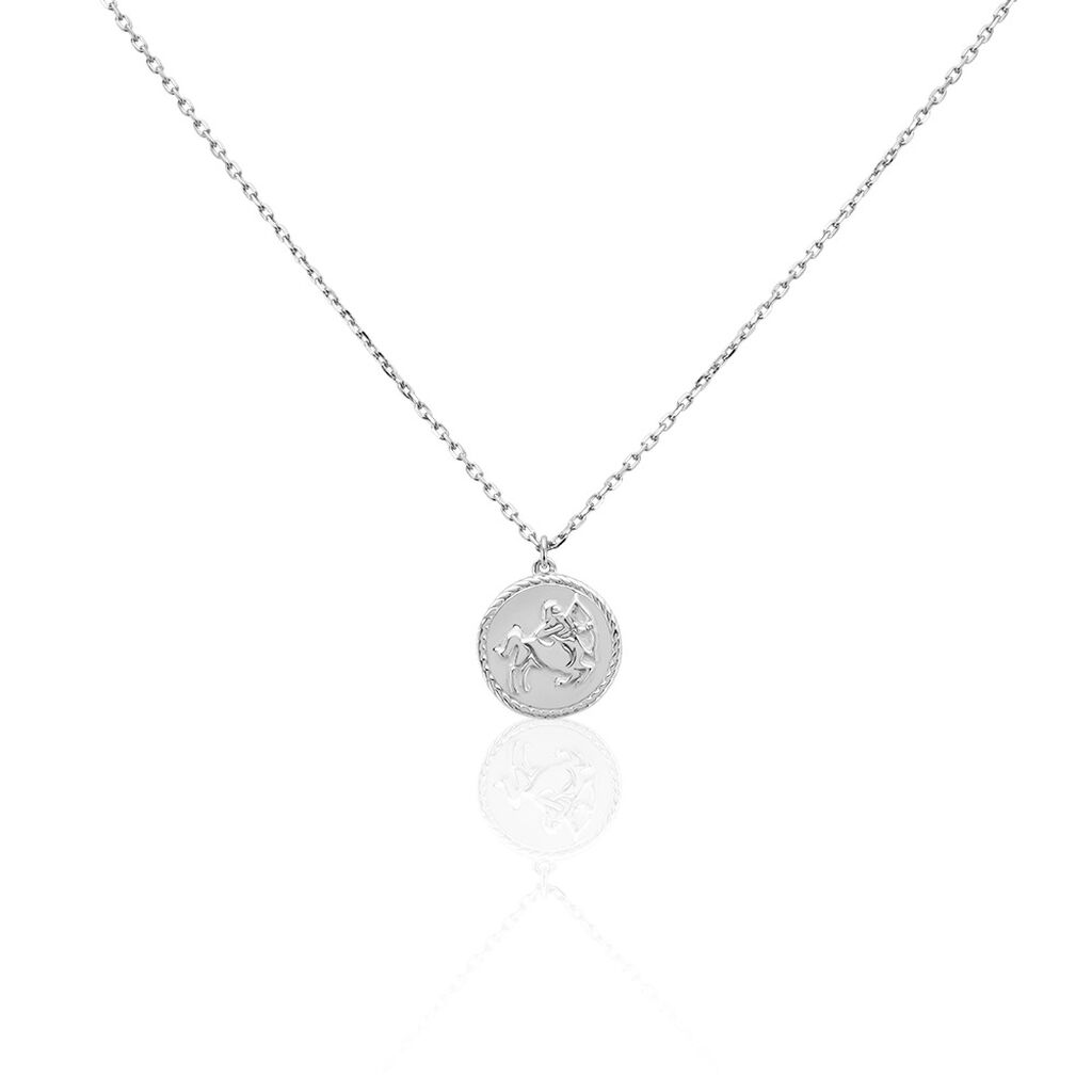 Collier Argent Blanc Lew - Colliers Zodiaque Homme | Histoire d’Or