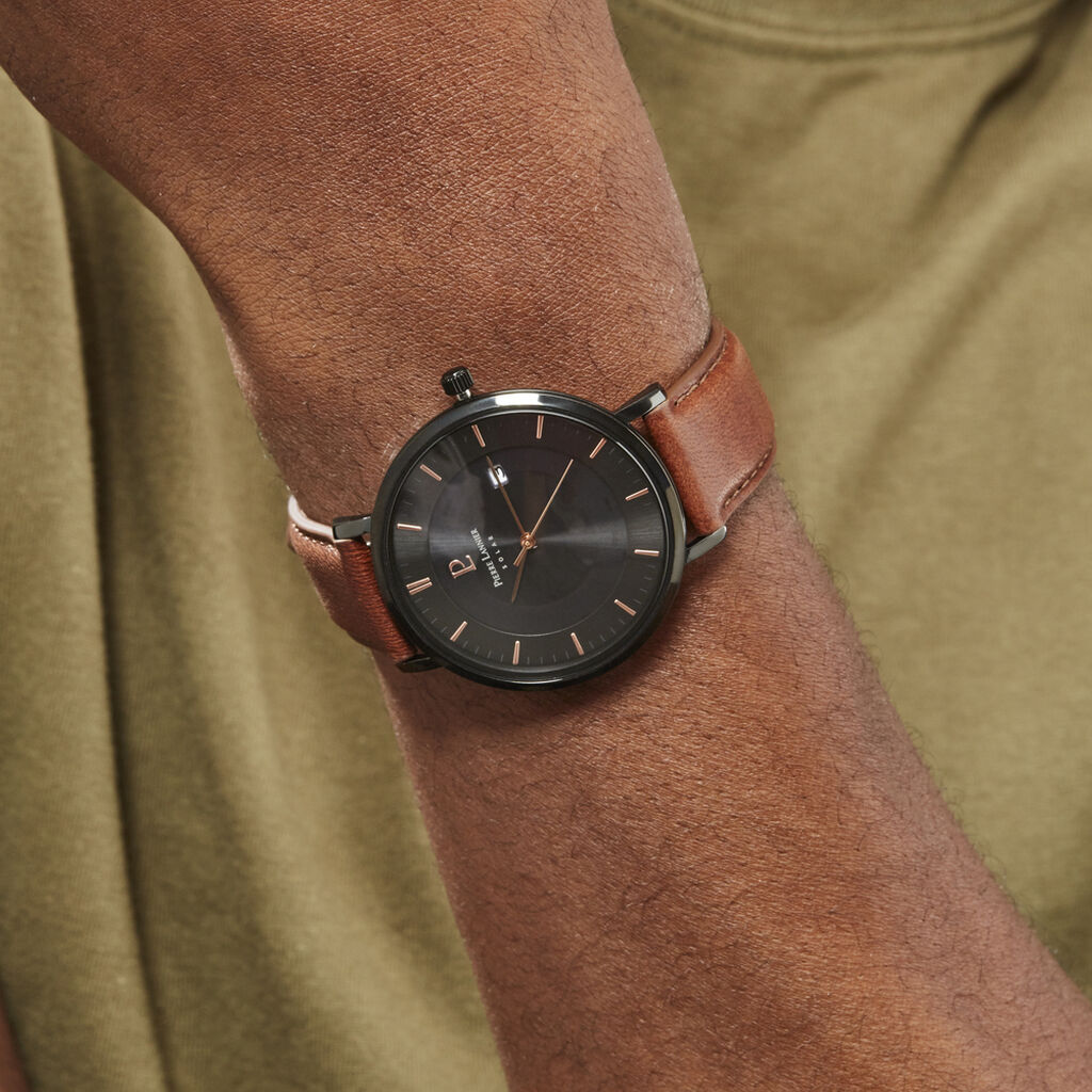 Montre Pierre Lannier Inti Noir - Montres Homme | Histoire d’Or