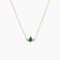 Collier Moss Or Jaune Emeraude Diamant
