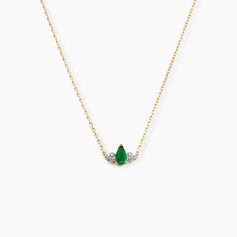 Collier Moss Or Jaune Emeraude Diamant - Colliers Femme | Histoire d’Or