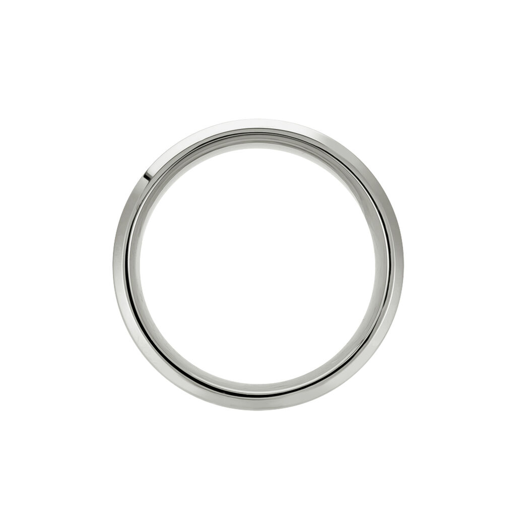 Bague Baldric Acier Blanc - Bagues fantaisie Homme | Histoire d’Or