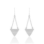 Boucles D'oreilles Pendantes Mahala Argent Blanc - Boucles d'oreilles fantaisie Femme | Histoire d&rsquo;Or