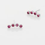 Boucles D'oreilles Puces Karrie Argent Blanc Oxyde De Zirconium - Boucles d'oreilles fantaisie Femme | Histoire d&rsquo;Or