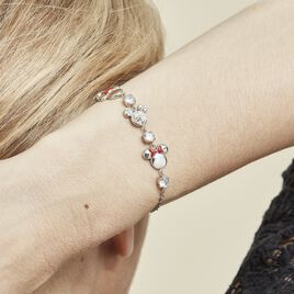 Bracelet Disney Acier Blanc Oxyde - Bracelets fantaisie Femme | Histoire d’Or