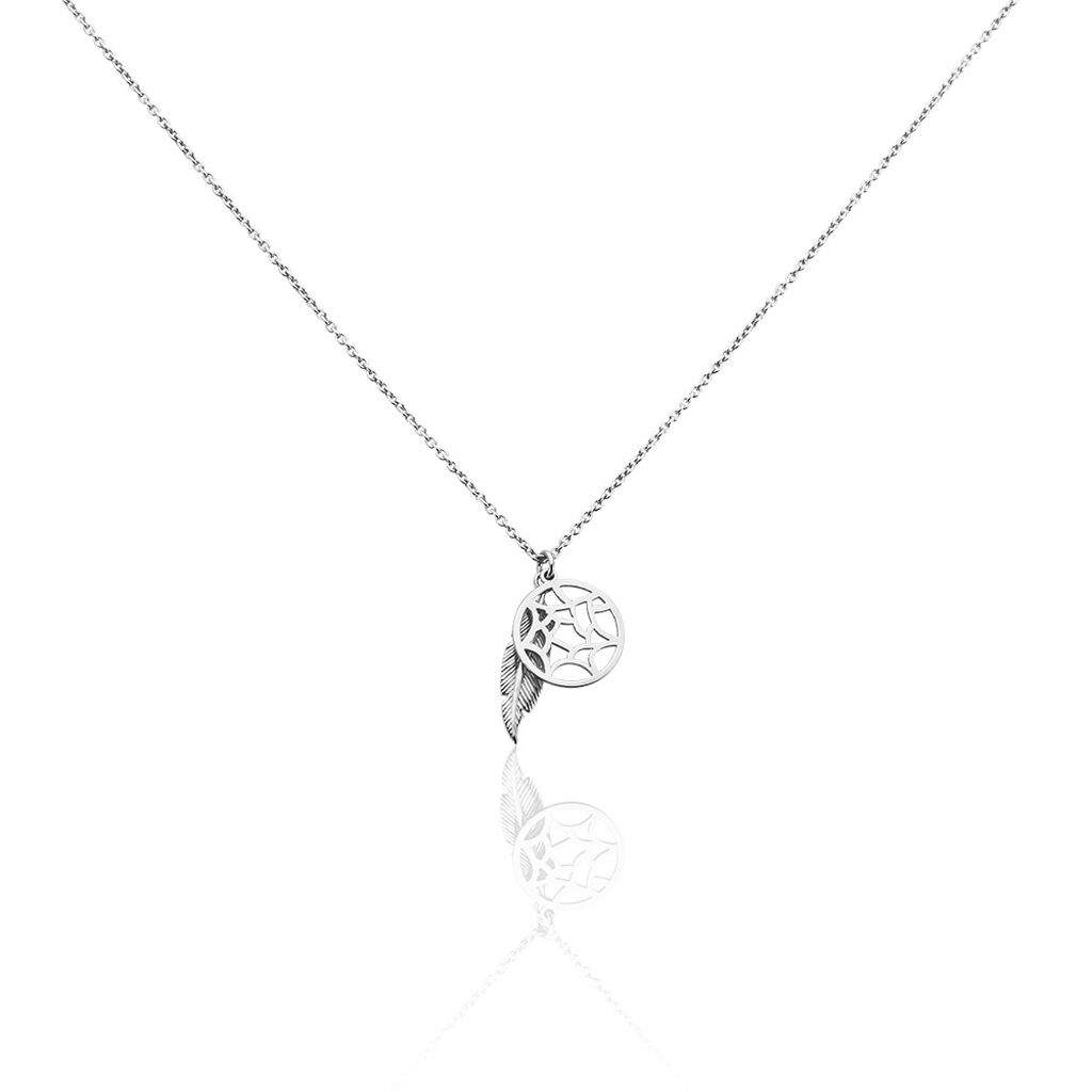 Collier Karrie Argent Blanc Oxyde De Zirconium - Colliers fantaisie Femme | Histoire d’Or