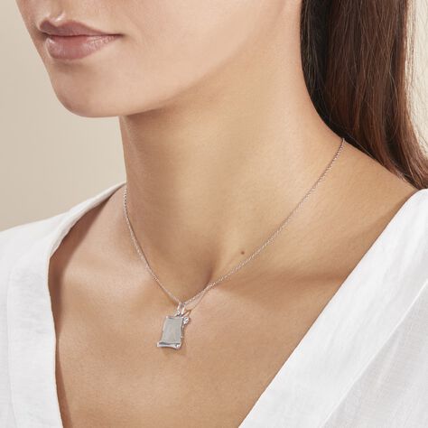 Pendentif Zodiaque Parchemin Argent Blanc - Pendentifs Zodiaque Famille | Histoire d’Or