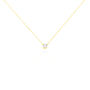 Collier Ponama Or Jaune Oxyde De Zirconium