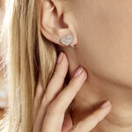 Boucles D'oreilles Puces Darwin Argent Blanc Oxyde - Boucles d'oreilles fantaisie Femme | Histoire d&rsquo;Or