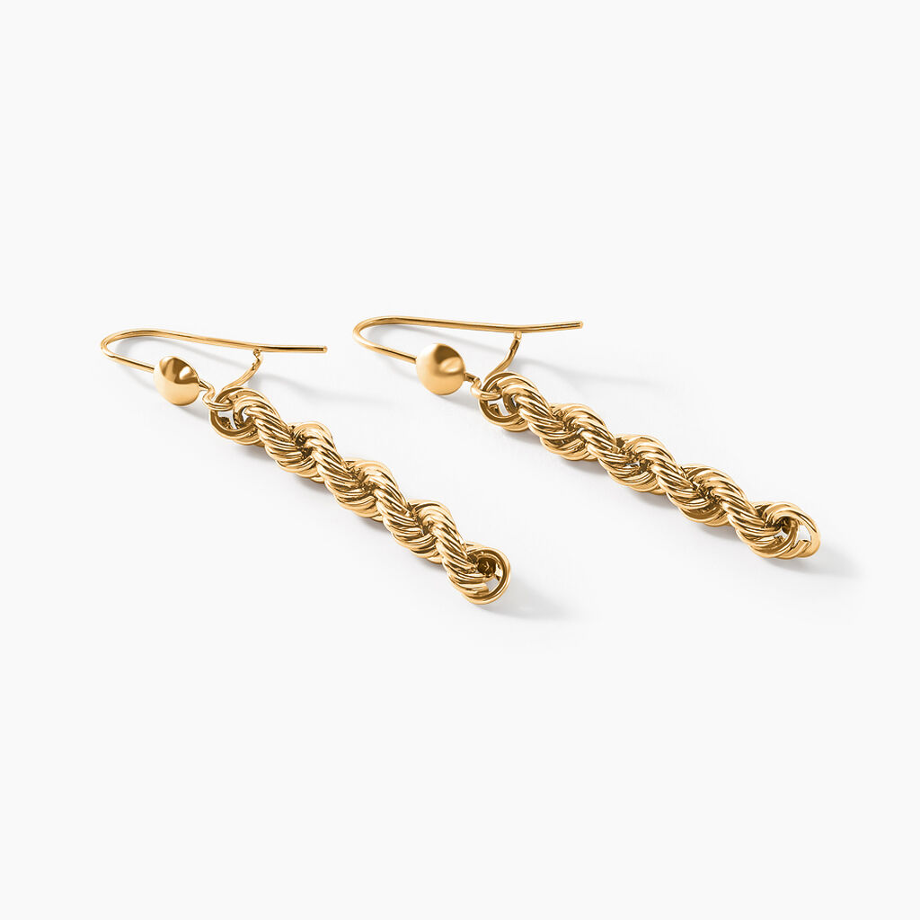 Boucles D'oreilles Pendantes Debbi Or Jaune - Boucles d'oreilles pendantes Femme | Histoire d’Or