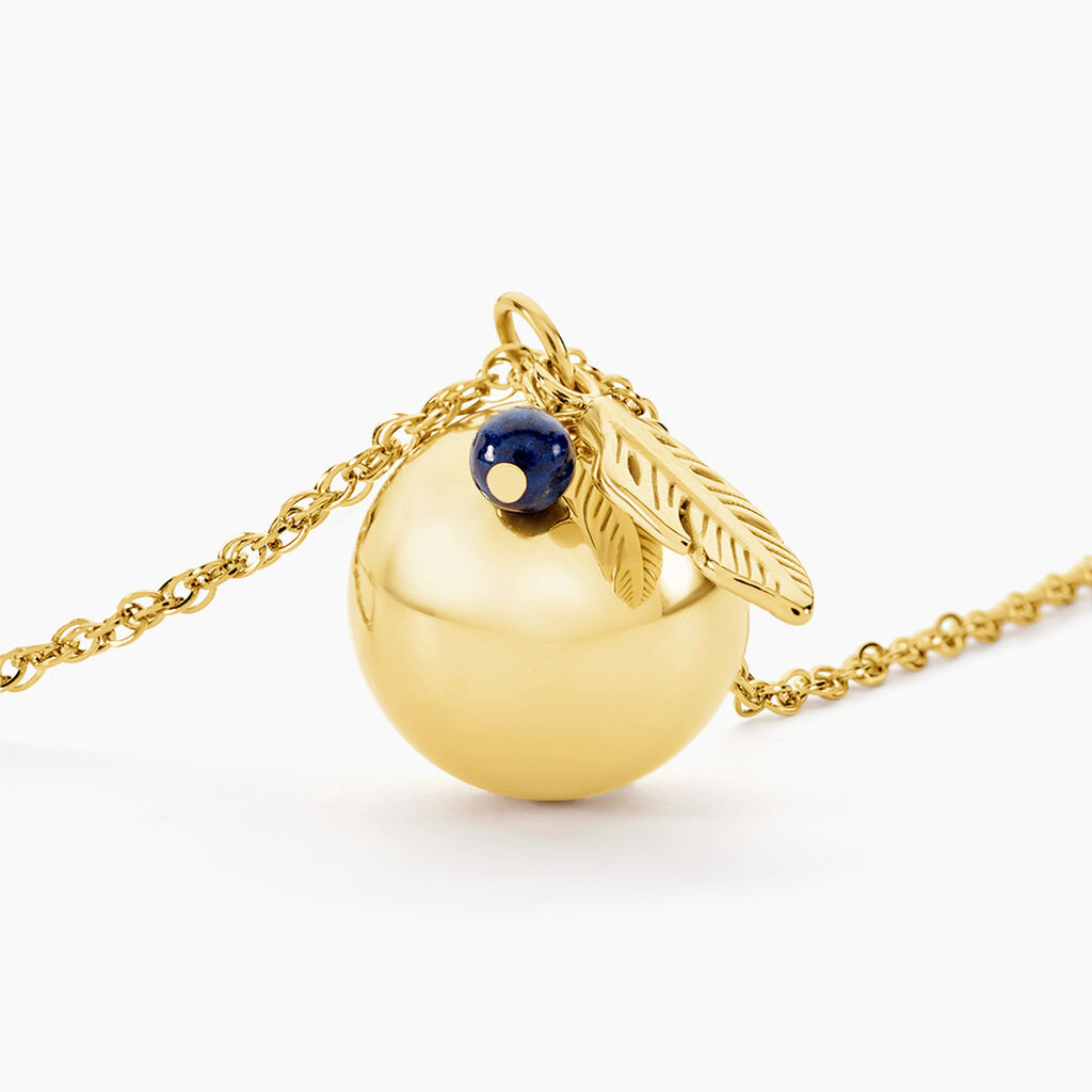 Collier My Bola Acier Jaune Aventurine - Bolas de grossesse Femme | Histoire d&rsquo;Or