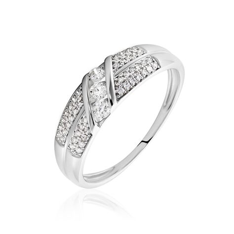 Bague Rosaleen Blanc Diamant Blanc Diamant - Bagues avec pierre Femme | Histoire d’Or