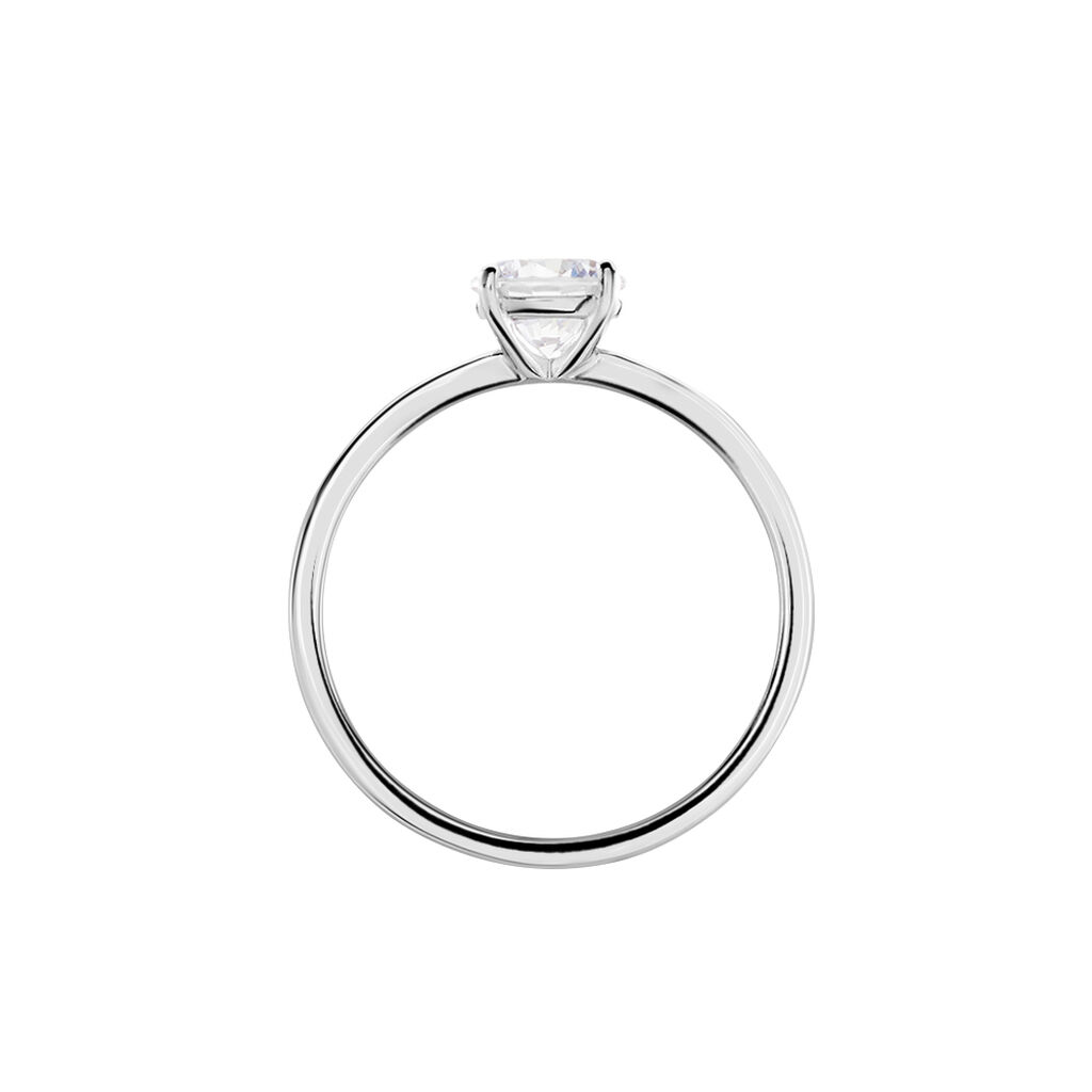 Bague Solitaire Stella Argent Blanc Oxyde De Zirconium - Bagues solitaires Femme | Histoire d&rsquo;Or