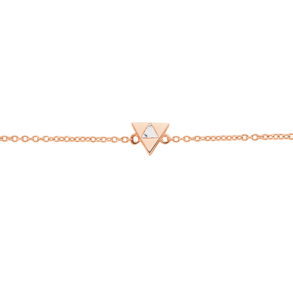 Bracelet Tallulah Argent Rose Pierre De Synthese - Bracelets Femme | Histoire d’Or