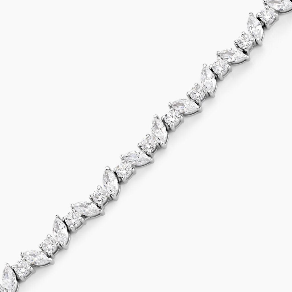 Bracelet Riviere Argent Blanc Shiny Nights Oxyde De Zirconium - Bracelets Femme | Histoire d’Or