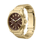 Montre Fossil Everett Chrono Marron - F&ecirc;te des p&egrave;res Homme | Histoire d&rsquo;Or