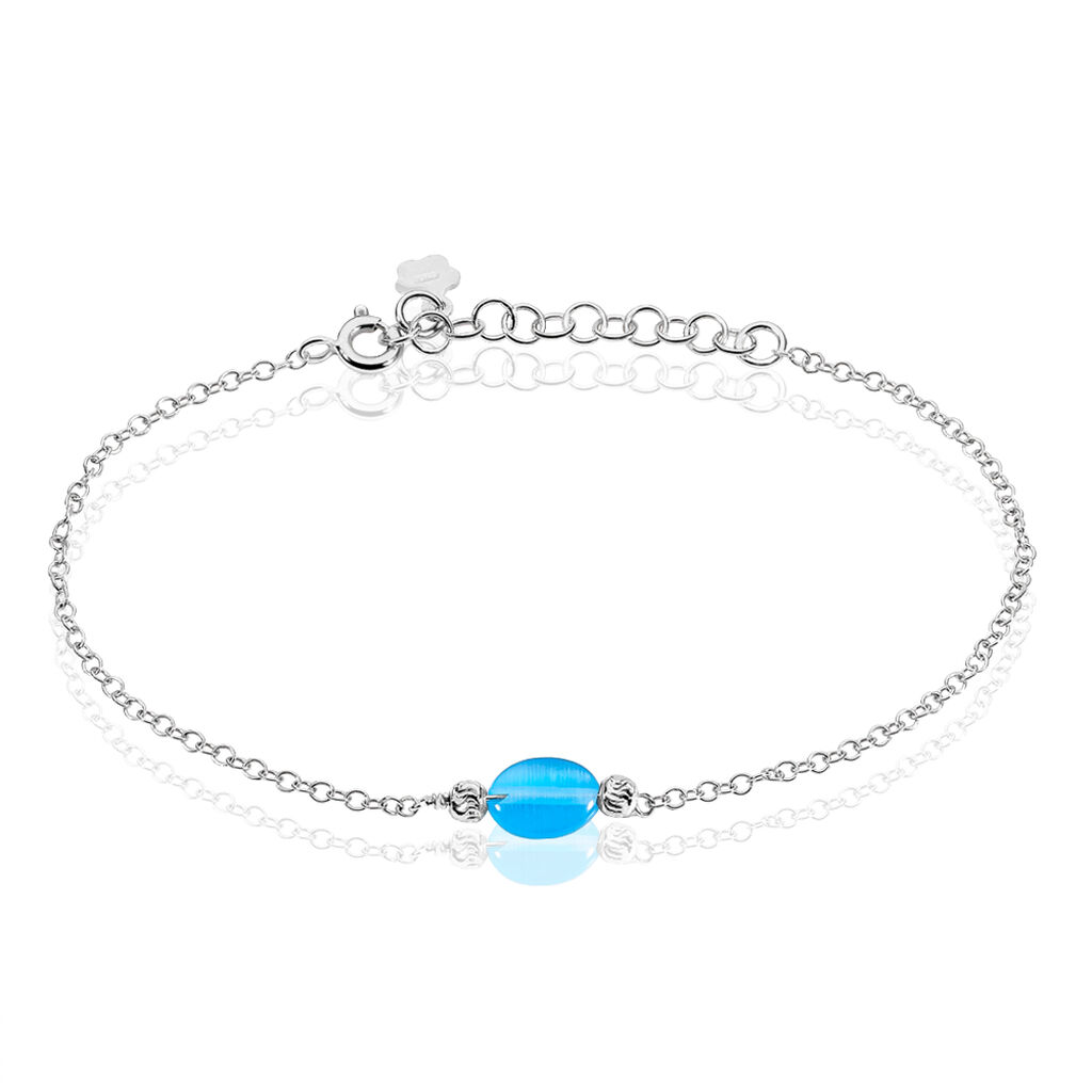 Bracelet Corelana Argent Blanc Pierre De Synthese