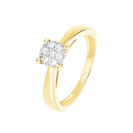 Bague Solitaire Grace Or Jaune Diamant - Bagues solitaires Femme | Histoire d’Or