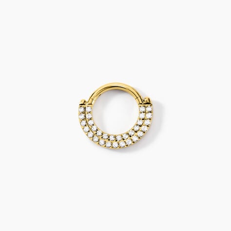 Piercing Septum Bettris Acier Jaune Oxyde De Zirconium - Bijoux Femme | Histoire d&rsquo;Or