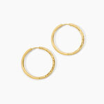 Cr&eacute;oles Loanne Acier Dor&eacute; - Boucles d'oreilles cr&eacute;oles Femme | Histoire d&rsquo;Or