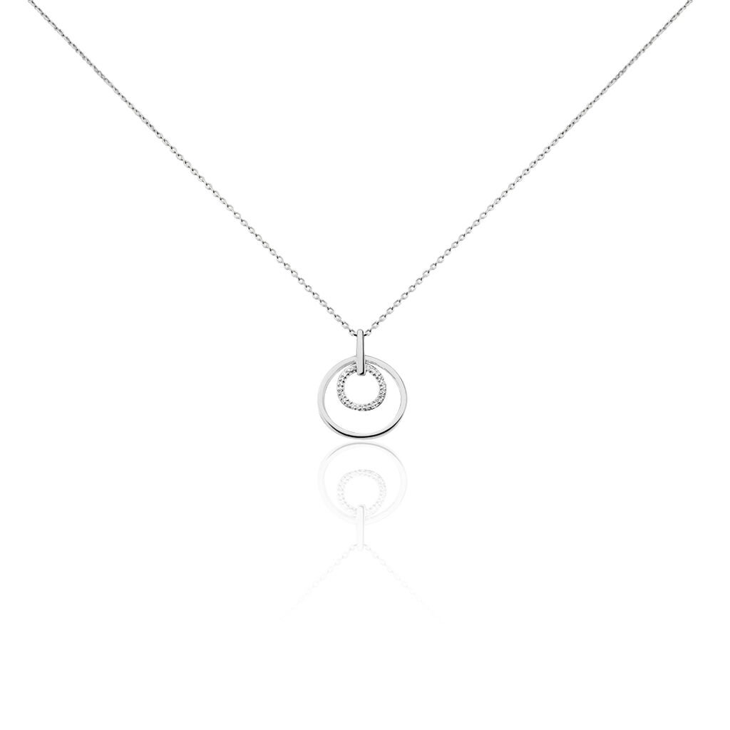 Collier Ignaza Or Blanc Diamant - Colliers Femme | Histoire d’Or