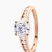 Bague Solitaire Arjuna Or Rose Oxyde De Zirconium - Bagues solitaires Femme | Histoire d’Or