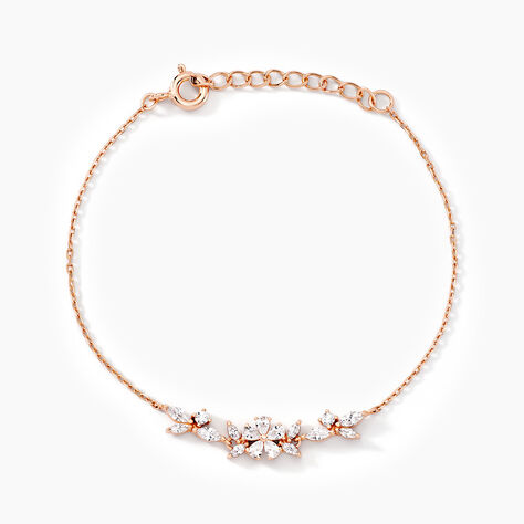 Bracelet Wanda Argent Rose Oxyde De Zirconium - Bracelets Femme | Histoire d&rsquo;Or