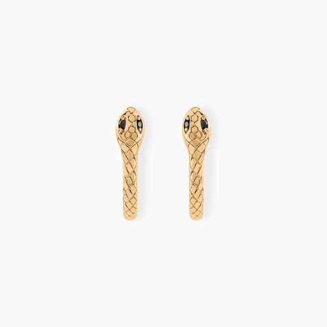 Créoles Yasha Plaqué Or Jaune Spinelle - Boucles d'oreilles créoles Femme | Histoire d’Or