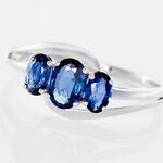 Bague Or Blanc Jaire Saphir - Bagues solitaires Femme | Histoire d&rsquo;Or