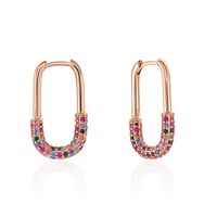 Créoles Urban Call Argent Rose Pierre De Synthese Oxyde De Zirconium