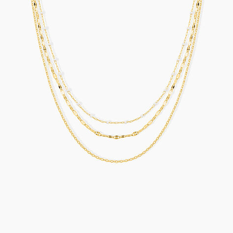 Collier Amala Acier Jaune Verre - Colliers fantaisie Femme | Histoire d&rsquo;Or