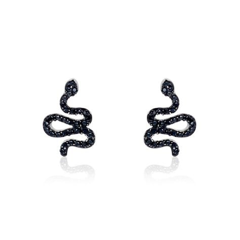 Boucles D'oreilles Puces Muses Argent Blanc Oxydes De Zirconium - Boucles d'oreilles fantaisie Femme | Histoire d’Or