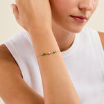 Bracelet Amazone Plaqu&eacute; Or Jaune Oxyde De Zirconium - Bracelets Pierre Femme | Histoire d&rsquo;Or