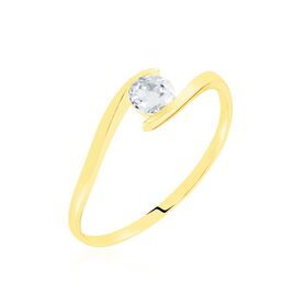 Solitaire Or Jaune Camilia Oxyde De Zirconium - Bagues solitaires Femme | Histoire d’Or