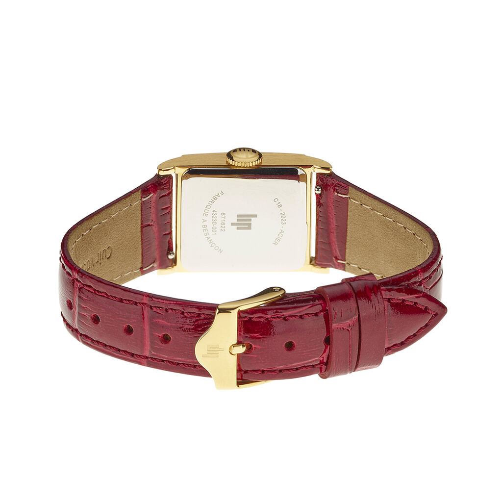 Montre Lip Churchill C18 Bordeaux - Id&eacute;es cadeaux Femme | Histoire d&rsquo;Or