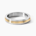 Alliance Shirlee Ruban Plat Or Bicolore - Alliances Unisex | Histoire d&rsquo;Or