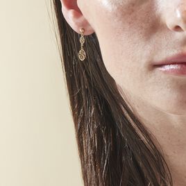 Boucles D'oreilles Pendantes Artemisia Or Jaune - Boucles d'oreilles pendantes Femme | Histoire d’Or