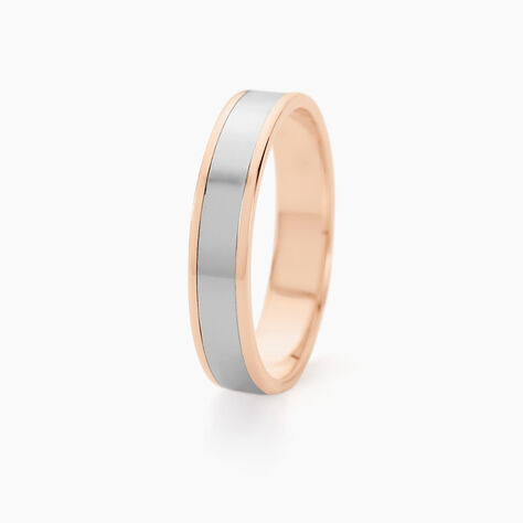 Alliance Hevan Ruban Or Bicolore - Alliances Unisex | Histoire d’Or