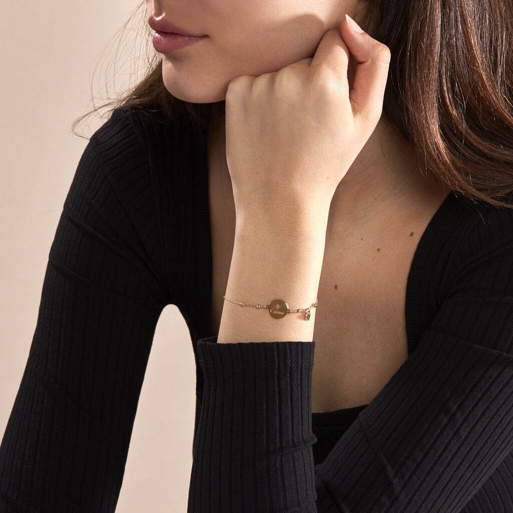 Bracelet Plaqué Or Fulvian Oxyde De Zirconium - Bracelets Femme | Histoire d’Or