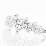 Bague Tokyo Or Blanc Oxyde De Zirconium - Bagues avec pierre Femme | Histoire d&rsquo;Or