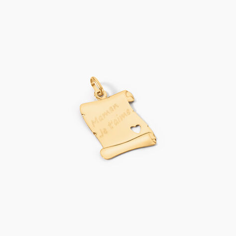 Pendentif Irenca Message Parchemin Or Jaune - Pendentifs Famille | Histoire d’Or