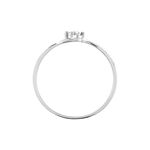 Bague Or Blanc Charlotta Diamant - Bagues avec pierre Femme | Histoire d&rsquo;Or