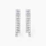 Boucles D'oreilles Pendantes Louann Argent Blanc Oxyde De Zirconium - Boucles d'oreilles fantaisie Femme | Histoire d&rsquo;Or