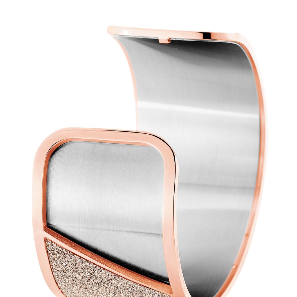 Bracelet Jonc Andrina Acier Rose - Bracelets joncs Femme | Histoire d’Or
