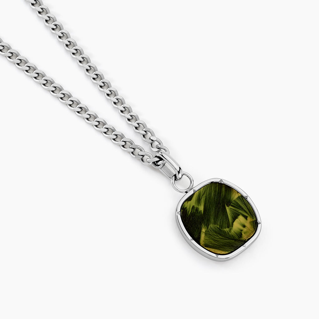 Collier Jourdan Azeneth Acier Argenté - Nouveautés bijoux Homme | Histoire d’Or