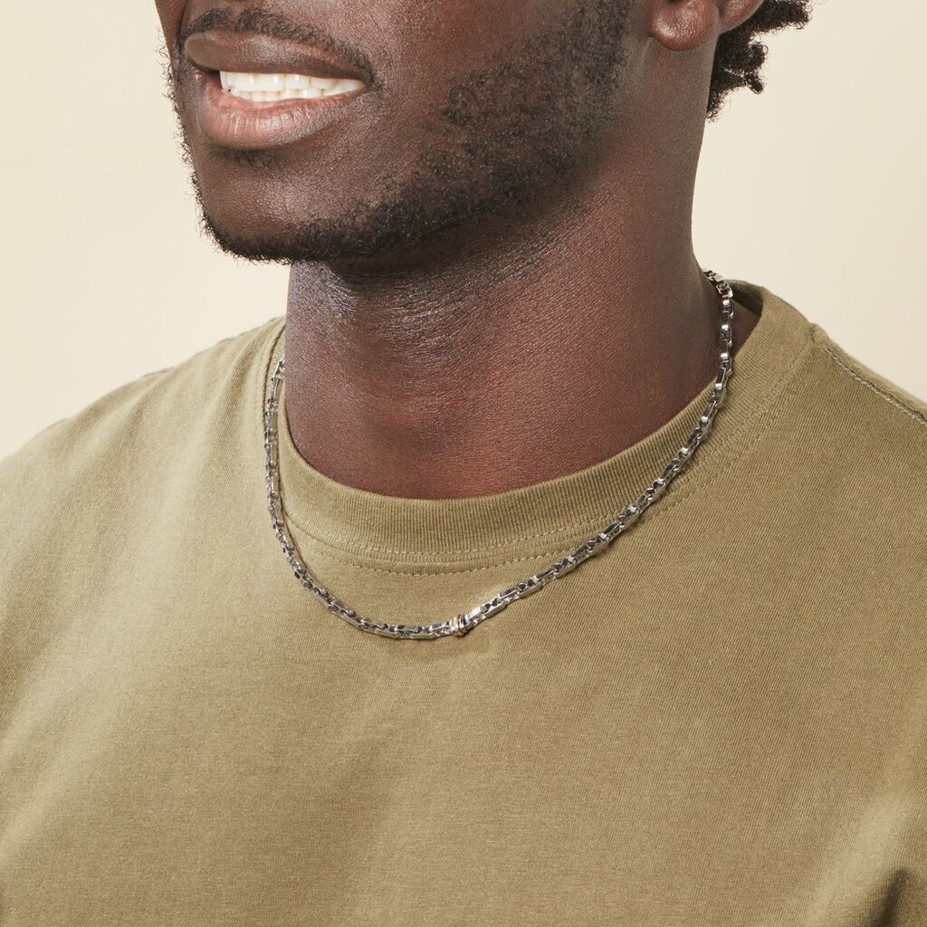 Collier Leandreae Or Acier Bicolore - Colliers Homme | Histoire d’Or