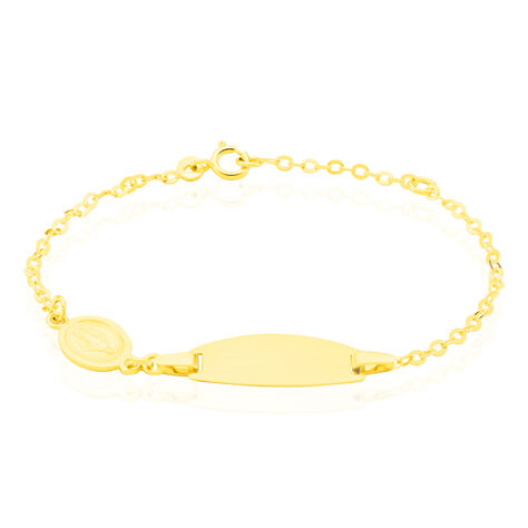 Bracelet Identité Gaspardine Maille Forçat Or Jaune - Bracelets Communion Enfant | Histoire d’Or
